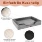 Preview: Hundesofa Grosse Hunde, Hundecouch Flauschig, Hundebett Waschbar, rutschfest Hundebetten, Weich Bequem Hundebett, Haustierbett für mittlere große Hunde (107 * 81 * 18cm)